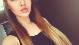 very hot girl with long hair