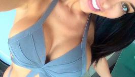 Meet this perfect hot girl in blue swimsuit on randomchat