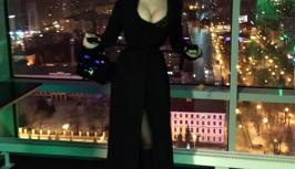 Girl in black dress is waiting for you on chat