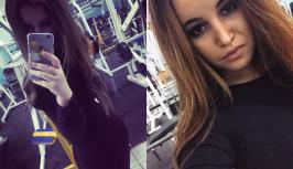girl in gym make selfie for randomchat