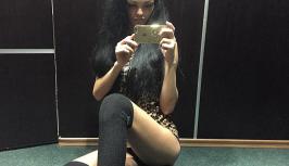 Hot girl is waiting for someone on videochat