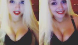 Blonde with big tits on chat