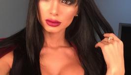 Meet this sexy girl in black dress on chatroulette